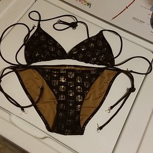 Juicy Couture Black and Gold Bikini